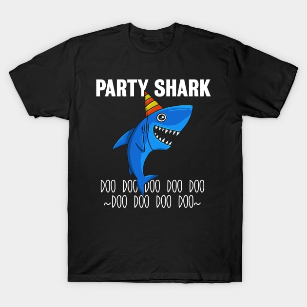 Party Shark Doo Doo T-Shirt by razlanisme